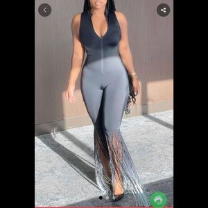 NWT Fringe Bottom jumpsuit Price Firm